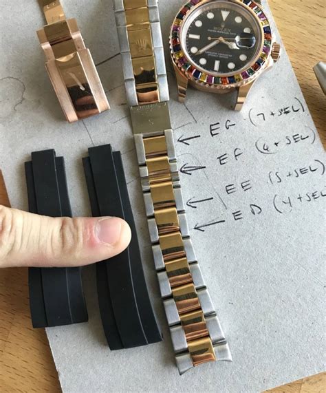 rolex submariner oysterflex band|rolex oysterflex strap size chart.